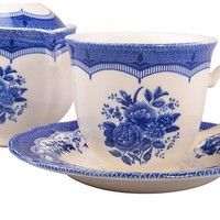 Чайний сервіз Claytan Ceramics Вікторія Блю на 6 персон 910-076