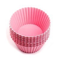 Набір форм для кексів Con Brio 674 - CB рожевий 10 шт