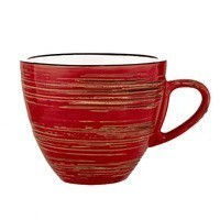 Чашка для капучіно Wilmax Spiral Red 190 мл WL - 669235 / A