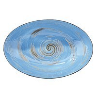 Блюдо Wilmax Spiral Blue 25 х 16,5 х 6 см WL - 669640 / A