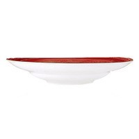 Комплект глибоких тарілок Wilmax Spiral Red 25,5 см 6 шт