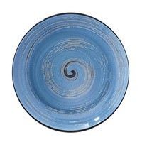 Комплект тарілок Wilmax Spiral Blue 25,5 см 350 мл 6 шт