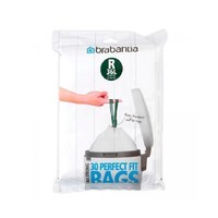 Комплект Brabantia Відро для сміття Touch Bin 30 л + Набір пакетів для сміття PerfectFit R 36 л 30 шт