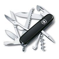 Комплект Victorinox Ніж Huntsman 1.3713.3 + Чохол для ножа універсальний на липучці + Ліхтар
