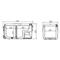 Компресорний автохолодильник Alpicool T36 36 л Двокамерний T36AP