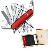 Комплект Victorinox Ніж Handyman Red 1.3773 + Подарункова коробка для ножа 91мм vix-2