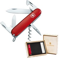 Комплект Victorinox Ніж Spartan Red 1.3603 + Подарункова коробка для ножа 91мм vix-2