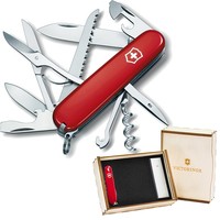 Комплект Victorinox Ніж Huntsman Red 1.3713 + Подарункова коробка для ножа 91мм vix-2