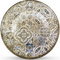 Тарілка Wilmax Vintage Mosaic Graphics глибока кругла 27 см 400 мл WL-671325 / A